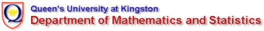 Queen's Math & Stats Masthead